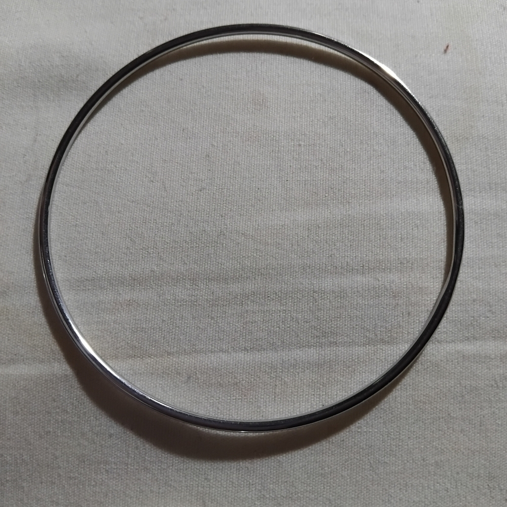 4 Sets of Bangle/ Bracelets Silver Stainless Steel Bracelets